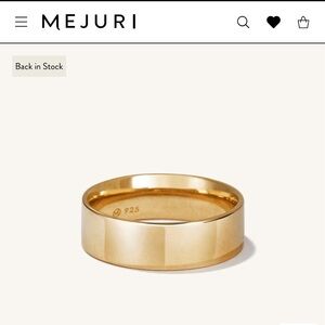 Mejuri Daily Stacker Ring Gold